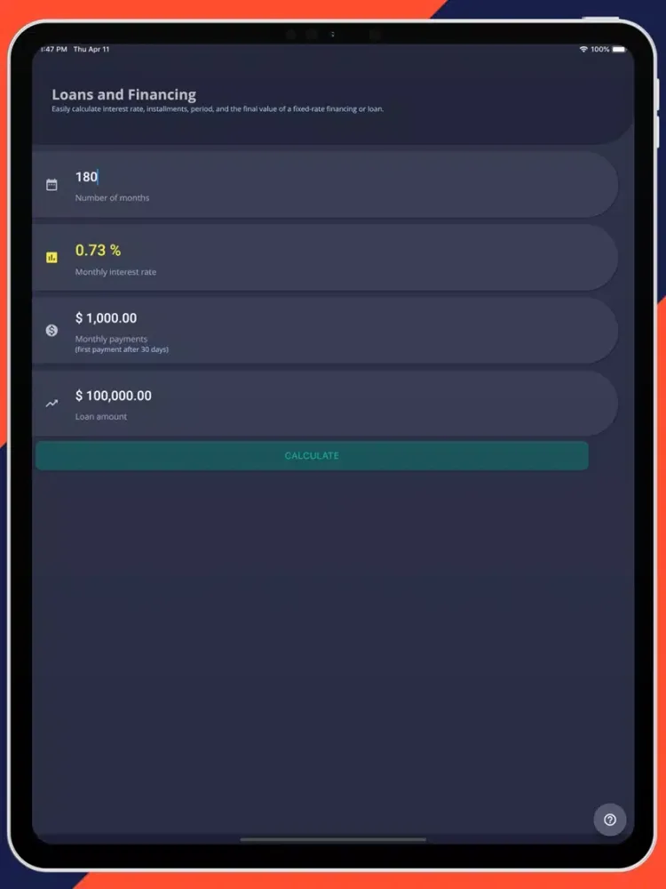 Captures d'écran de Financial Calculator Invest iPad 