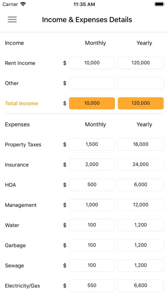 Investment Property Calculator スクリーンショット