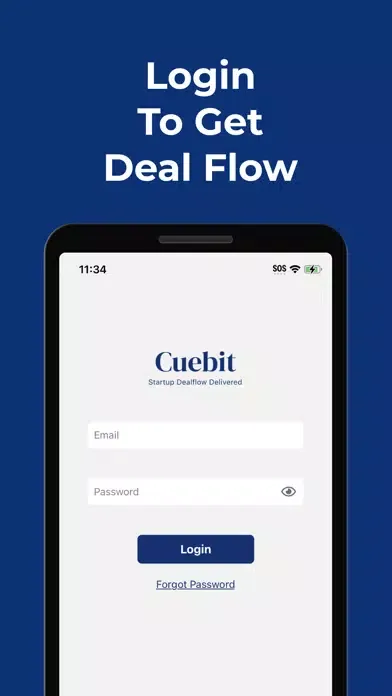 Capturas de tela do Cuebit - Startup Deal Flow