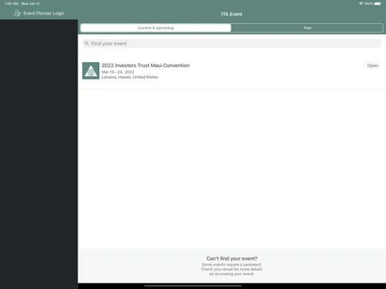 Investors Trust Convention App iPad  Ekran Görüntüleri