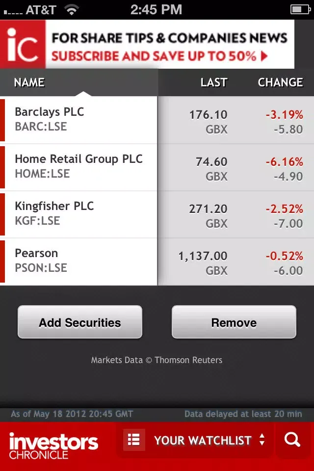 Investors Chronicle iPhone App 스크린샷