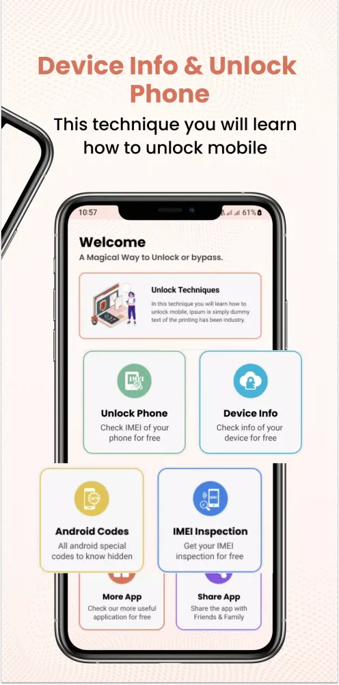 Ảnh chụp màn hình của Unlock Phone - Device info