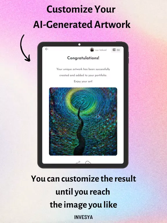 Ảnh chụp màn hình của Invesya - Dream Art Generator iPad 