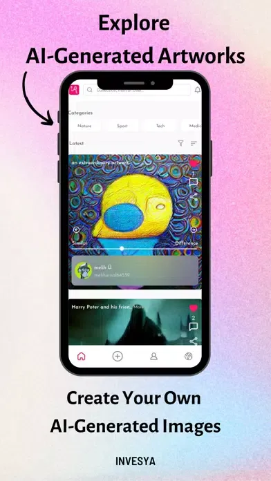 Ảnh chụp màn hình của Invesya - Dream Art Generator