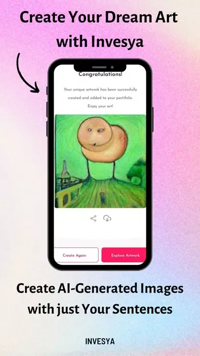 Ảnh chụp màn hình của Invesya - Dream Art Generator