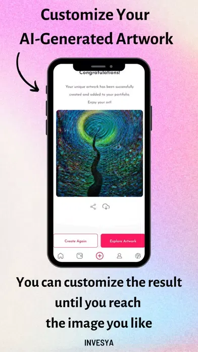 Ảnh chụp màn hình của Invesya - Dream Art Generator