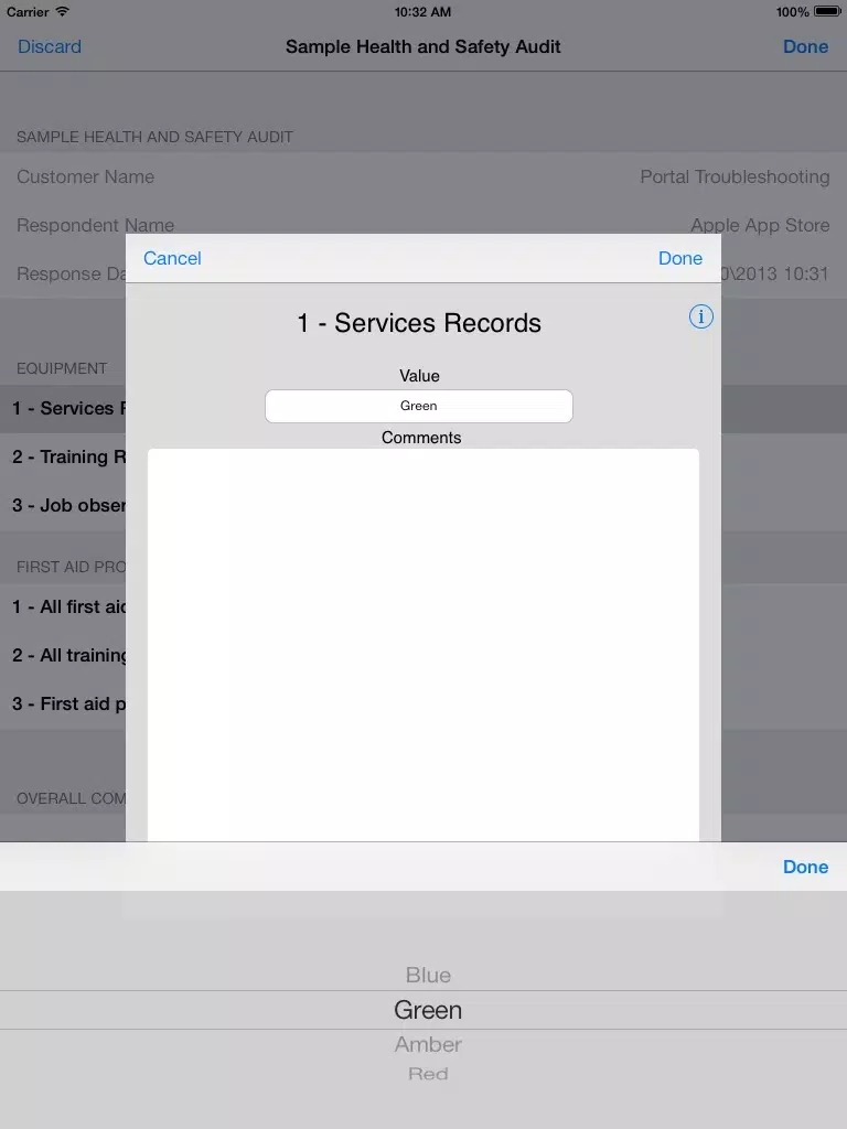 Capturas de tela do DNA Console iPad 