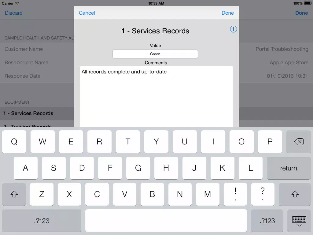 Capturas de tela do DNA Console iPad 
