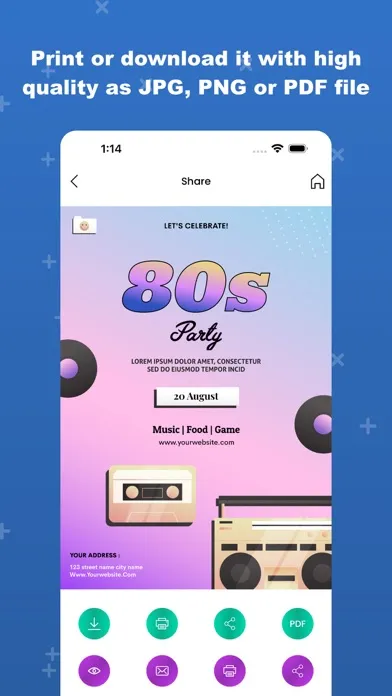 Capturas de tela do Invitation Maker-RSVP,Greeting