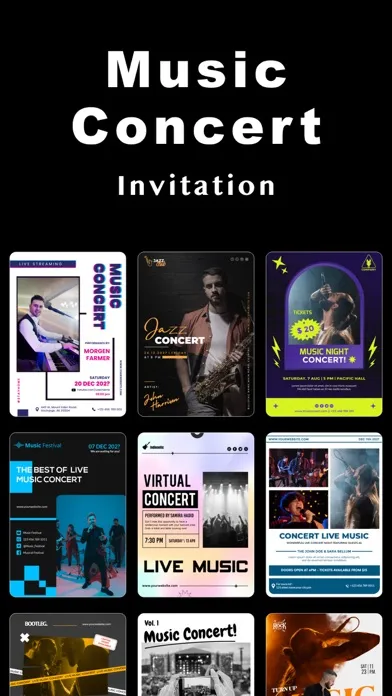 Capturas de tela do Invitation Maker-RSVP,Greeting