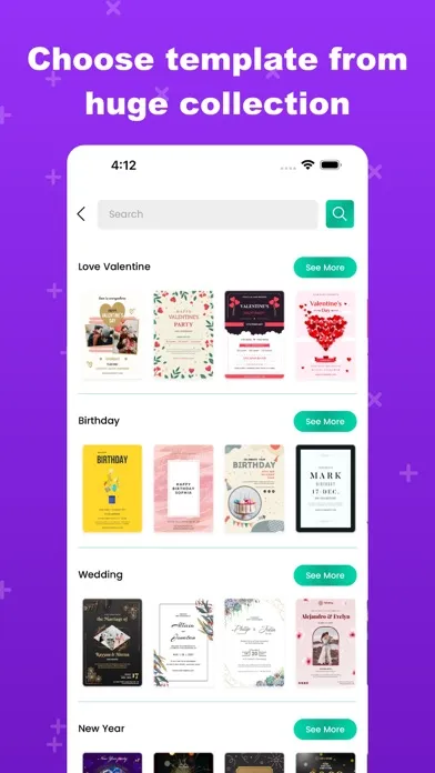 Capturas de tela do Invitation Maker-RSVP,Greeting