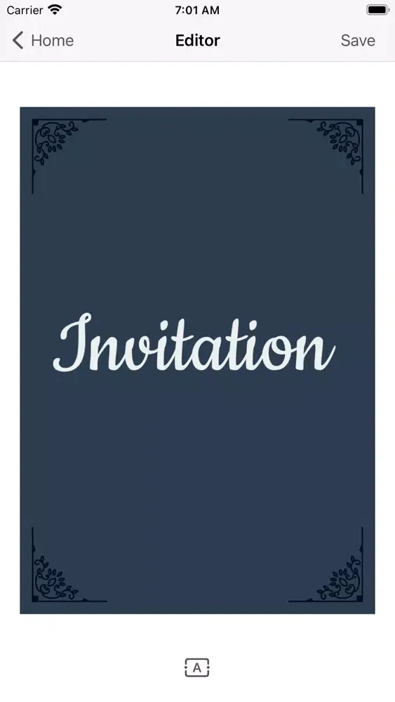 Capturas de tela do Invitation Card Maker - Invite