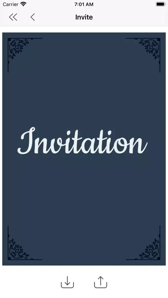 Capturas de tela do Invitation Card Maker - Invite