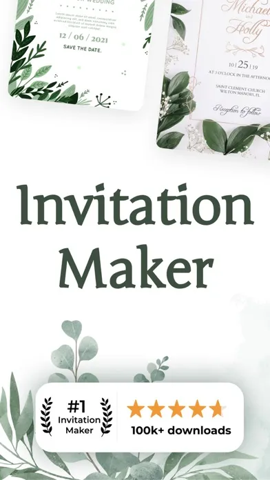 Capturas de tela do Invitation Maker: Poster, Card