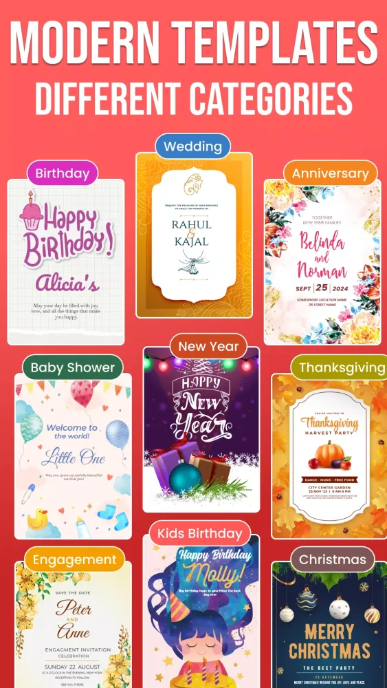 Invitation Maker - Card Design Screenshots