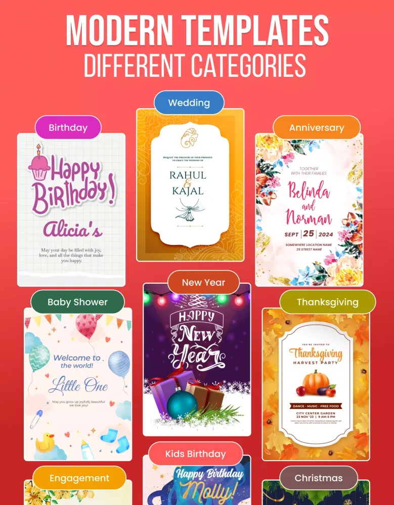 Invitation Maker - Card Design Screenshots