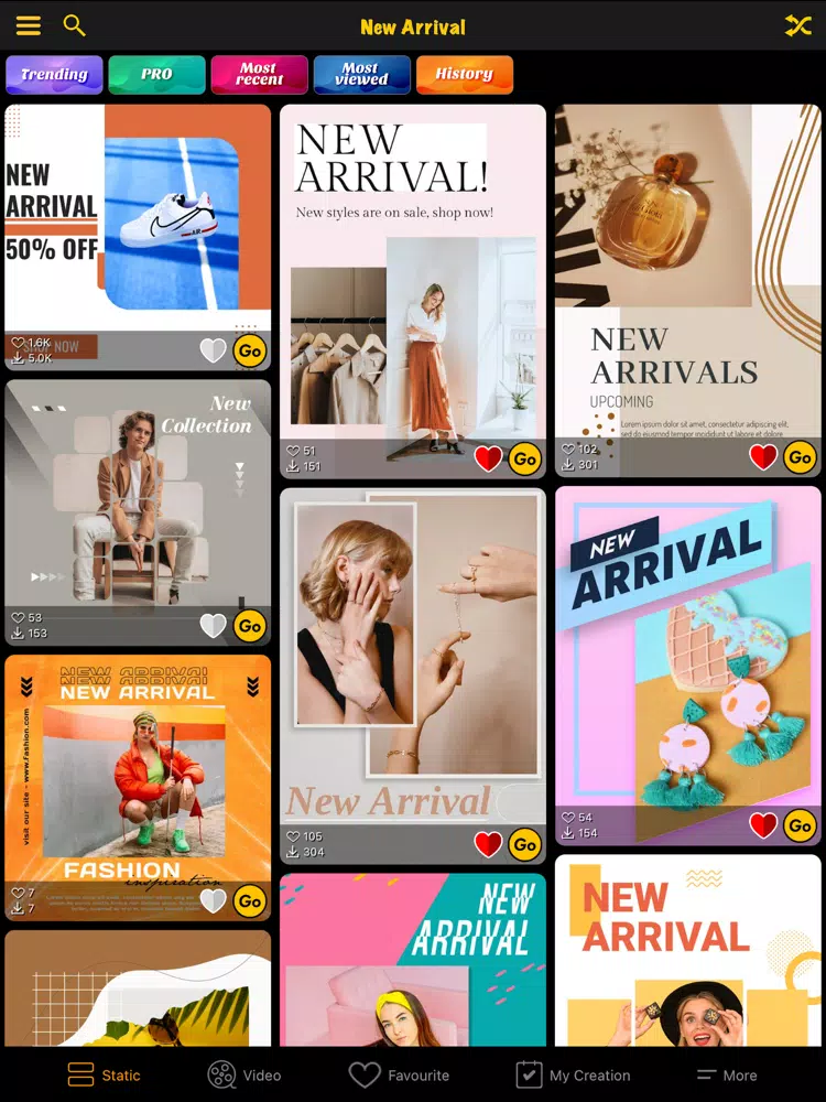 Digital Video Invitation Maker iPad  Screenshots
