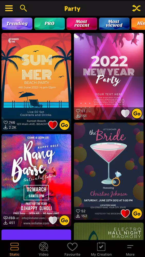 Digital Video Invitation Maker Screenshots