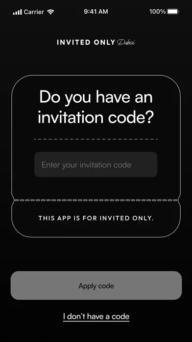 Invited Only应用截图
