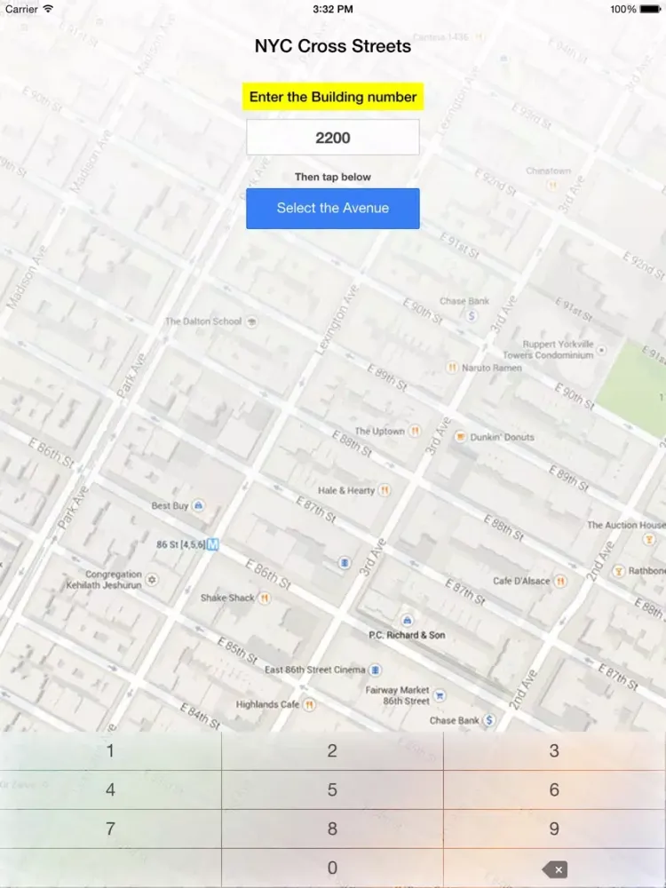 Captures d'écran de NYC Cross Street Locator iPad 