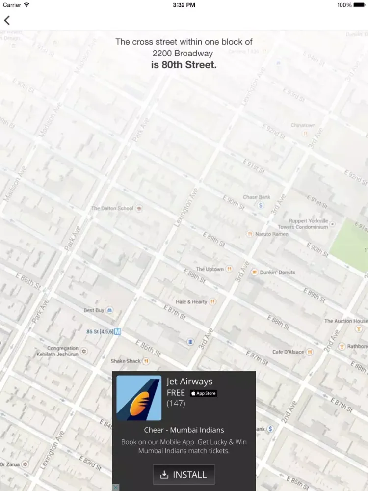 Captures d'écran de NYC Cross Street Locator iPad 