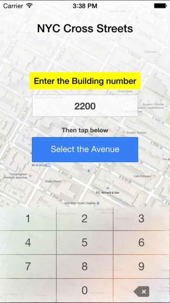 Captures d'écran de NYC Cross Street Locator