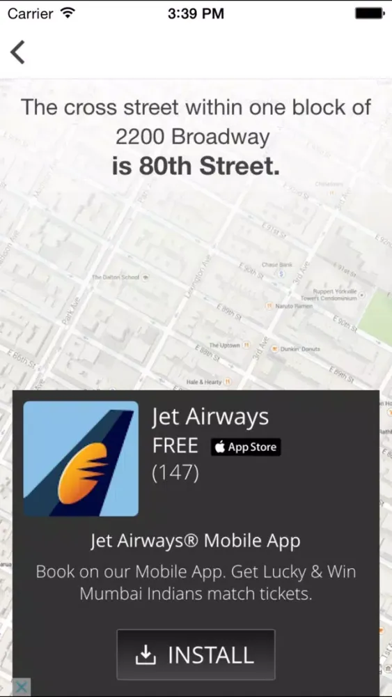 Captures d'écran de NYC Cross Street Locator