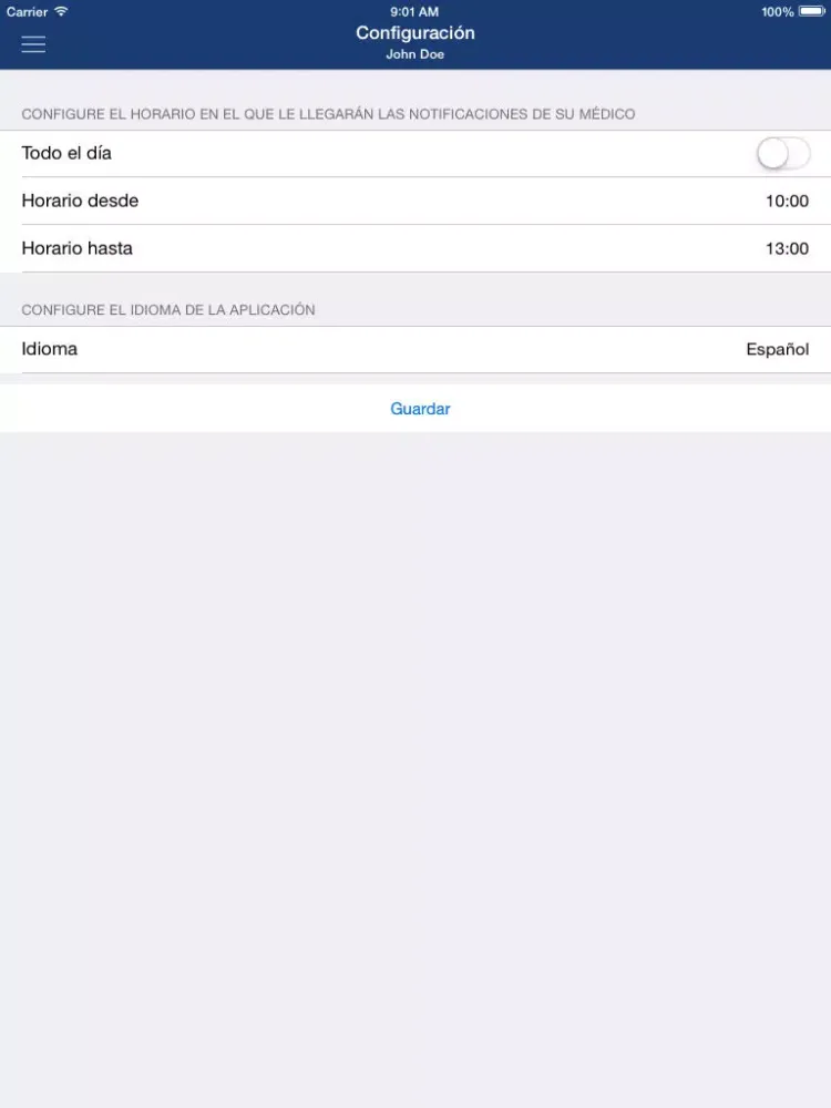 ภาพหน้าจอของ Mi Historia de Salud iPad 
