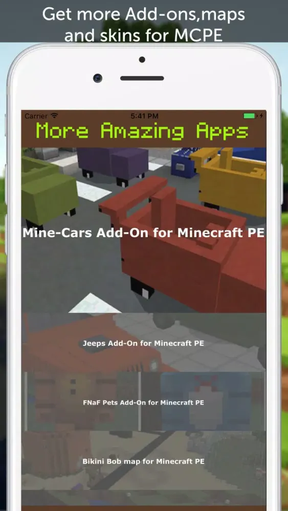 Sports Cars AddOn for Minecraft Pocket Edition Ekran Görüntüleri