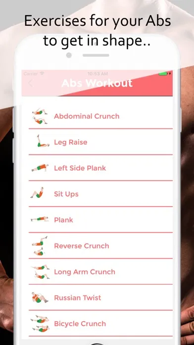 Captures d'écran de Ab Workout 30 Day Ab Challenge