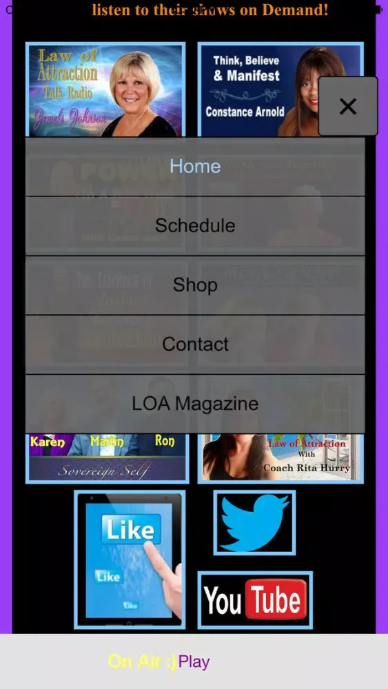 Screenshot di LOA Radio Network