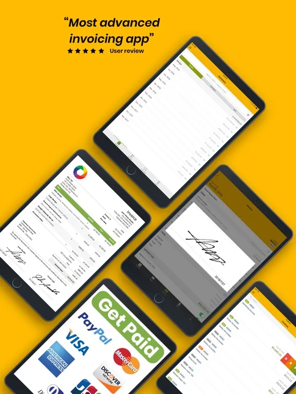 Invoice Bee Estimate Maker 2Go iPad  Screenshots
