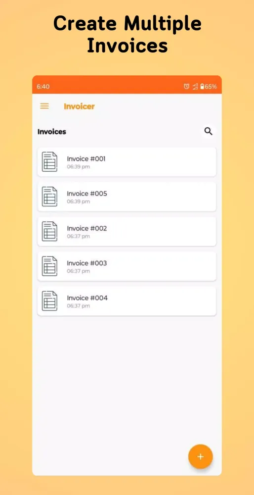 Invoice Generator: Excel & Pdf Screenshots