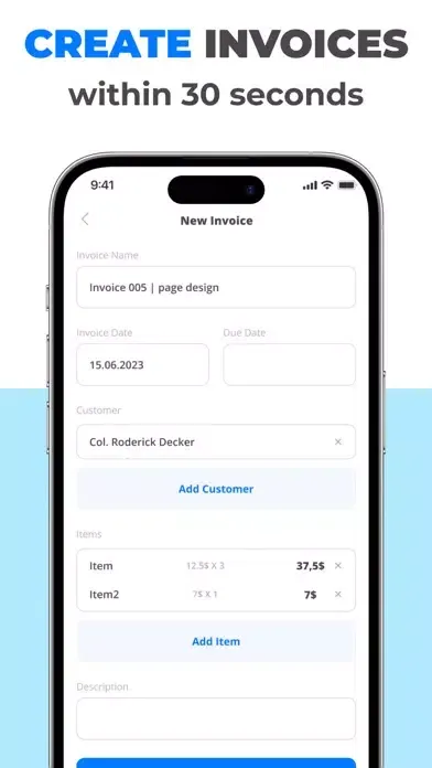 the invoice maker х invoices应用截图