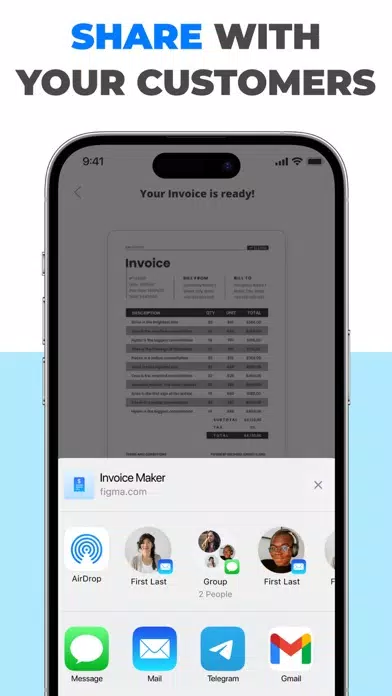 the invoice maker х invoices سکرین شاٹس
