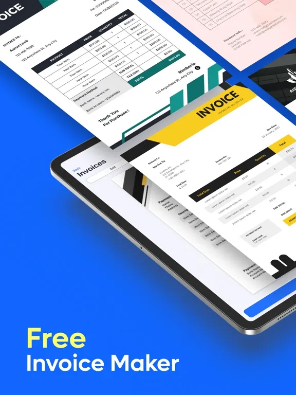 Скриншоты Invoices - Estimates Generator iPad 