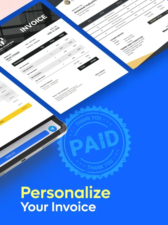 Скриншоты Invoices - Estimates Generator iPad 