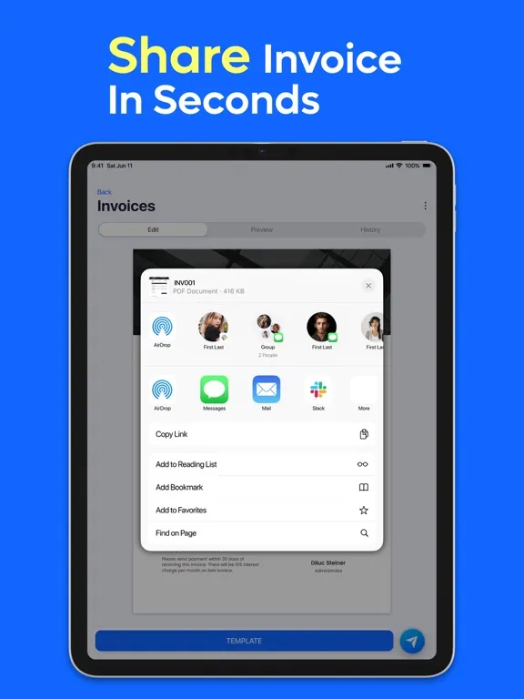 Скриншоты Invoices - Estimates Generator iPad 
