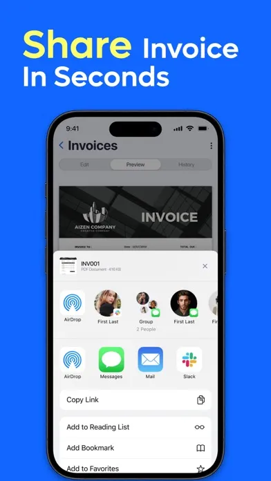 Скриншоты Invoices - Estimates Generator