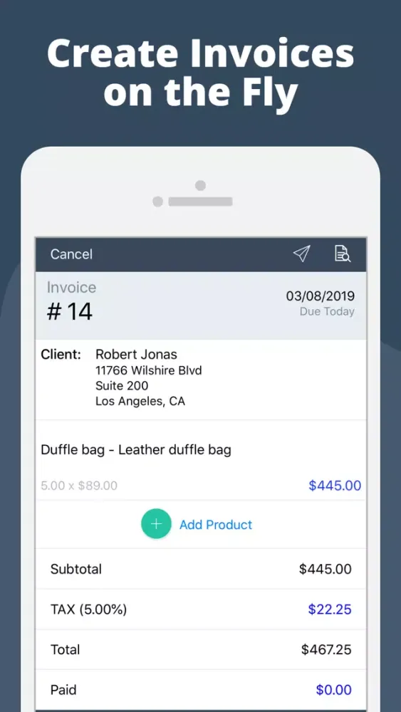Invoice Maker Business Receipt Screenshots