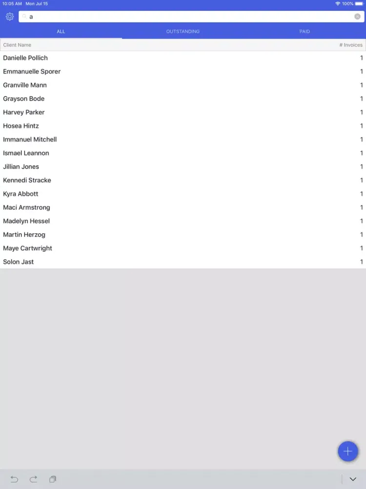 Invoice Simple Lite iPad  Ekran Görüntüleri