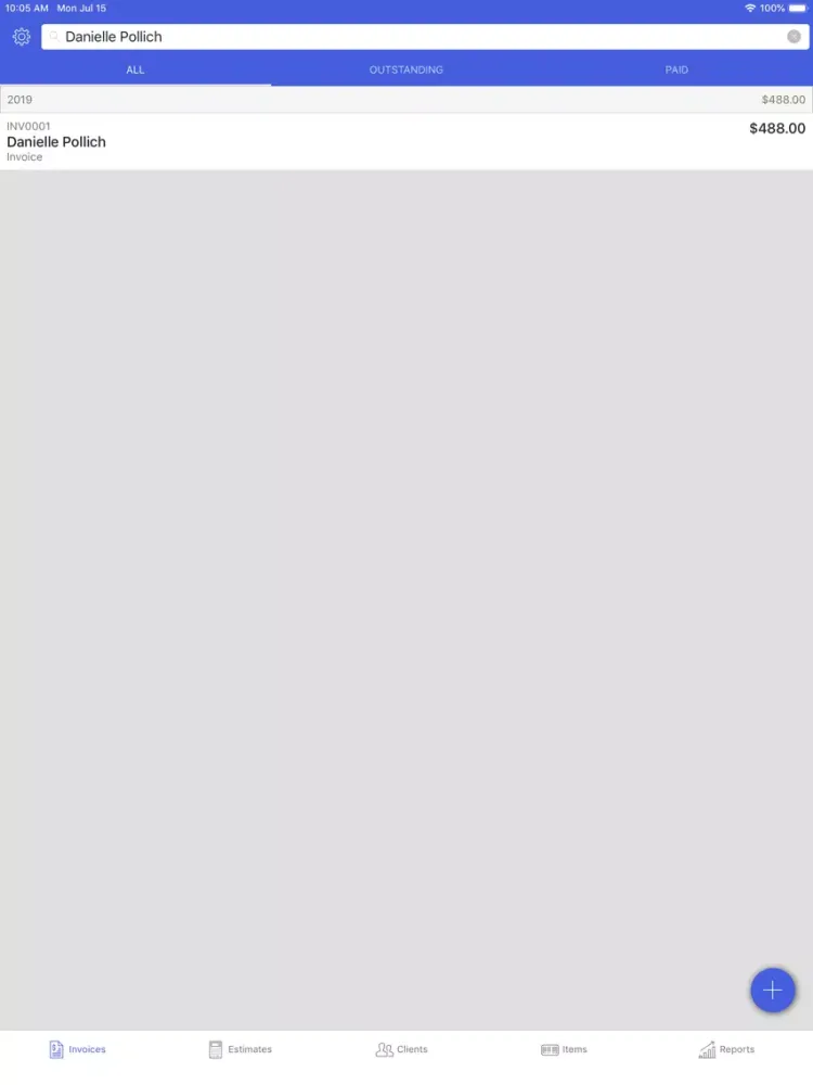 Invoice Simple Lite iPad  Ekran Görüntüleri