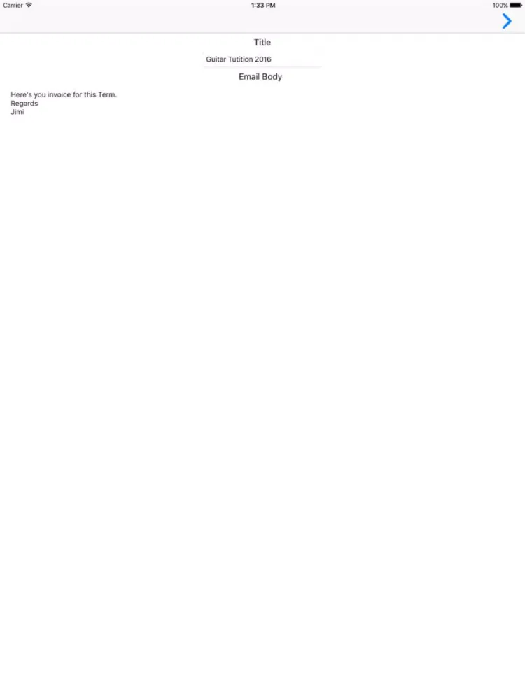 Invoice Small Business Lite iPad  স্ক্রিনশট