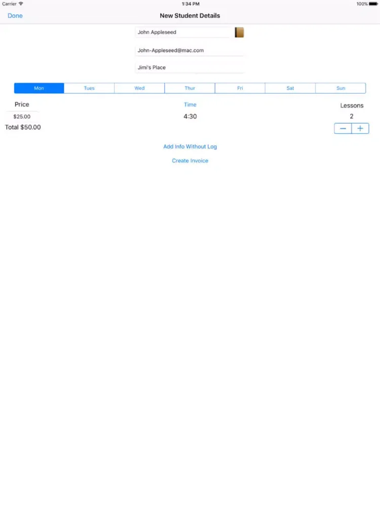 Invoice Small Business Lite iPad  স্ক্রিনশট