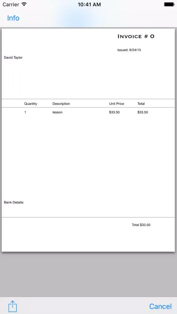 Invoice Small Business Lite স্ক্রিনশট