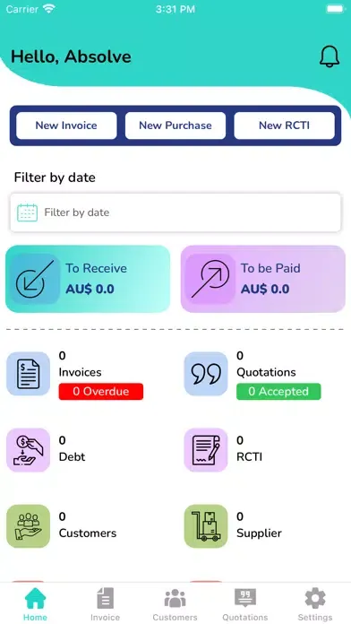 Screenshot di Invoice & Recover