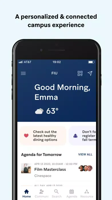 FIU Check-In 스크린샷