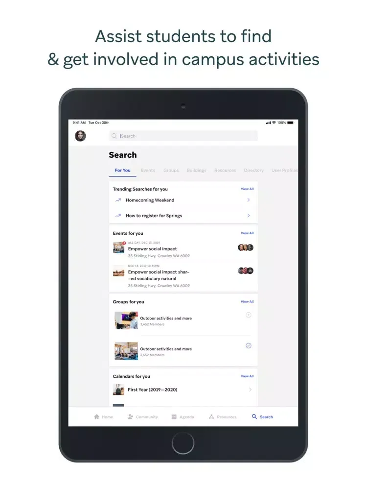 Houghton College Mobile iPad  Ekran Görüntüleri