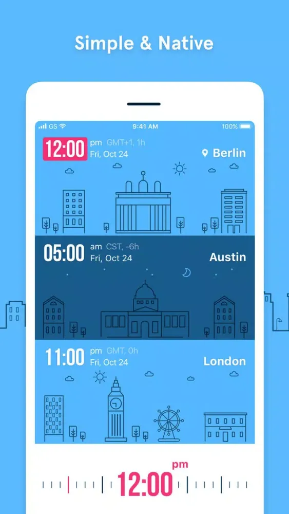 GlobeTempus+ Convert Time Zone Screenshots