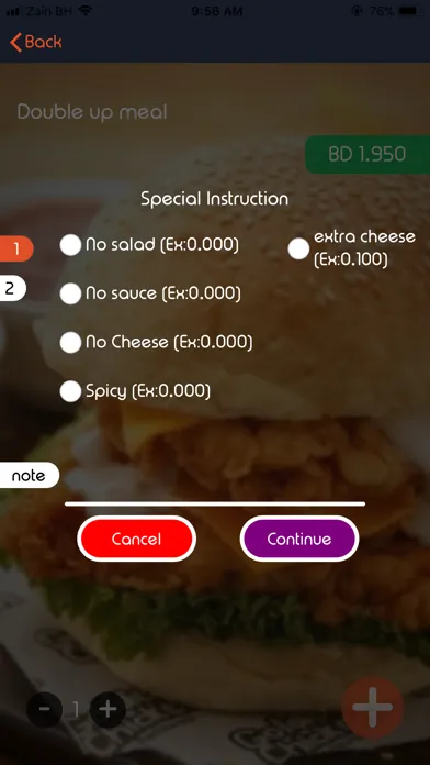 Captures d'écran de Sambosa -Bahrain Food Ordering